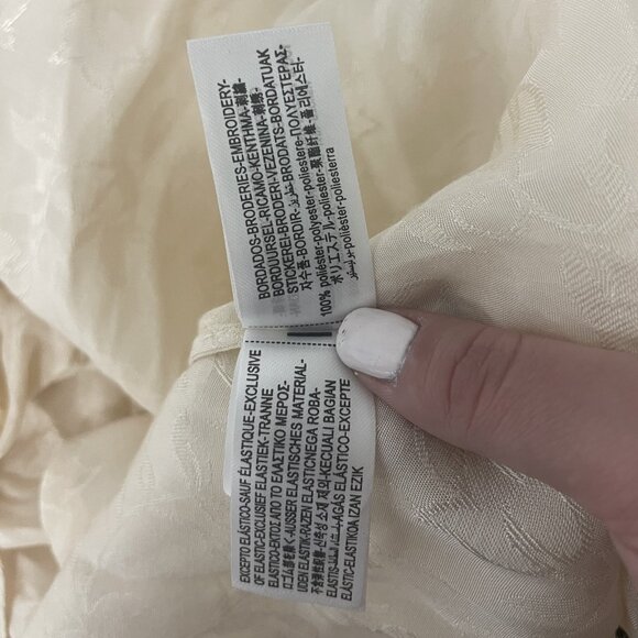 Zara ZW Collection Womens Jacquard Midi Dress Small Off White 7521/045 NWOT - Picture 8 of 13